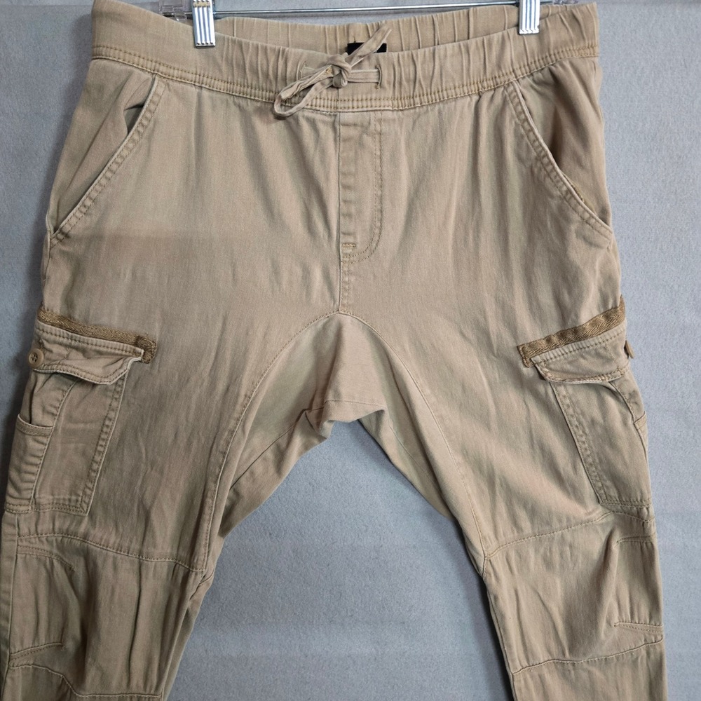 Skater Grunge Cargo Jogger By Ring of Fire Size Large Cotton Stretch Drop Crotch